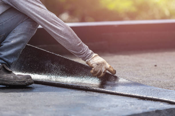 Professional Exterior Waterproofing technician working in Burr Oak, MI